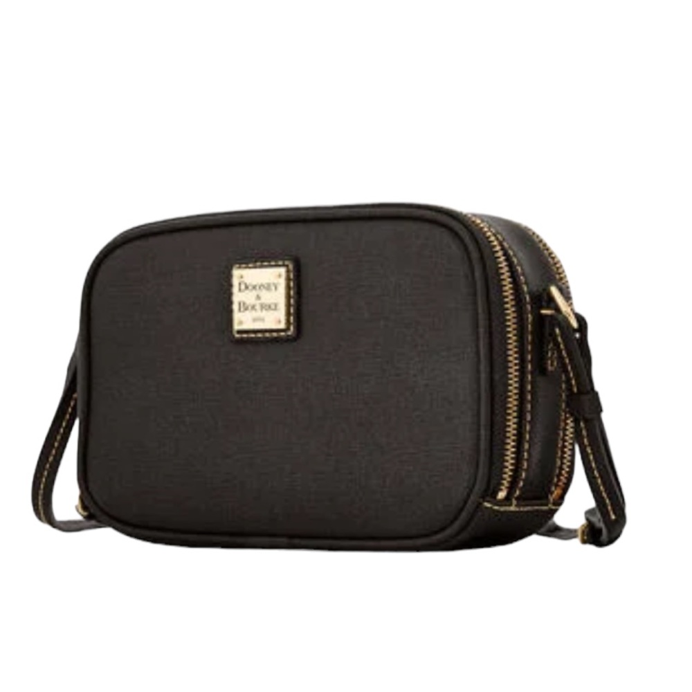 NWT DOONEY & BOURKE SAWYER SAFFIANO BLACK CROSSBODY BAG - Picture 2 of 10